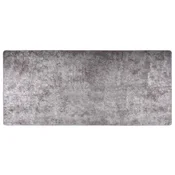 Vidaxl Pralna preproga 80x300 cm siva