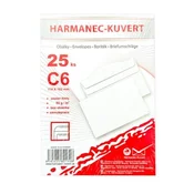 Kuverte C6 114x162 mm samolepilne, 25 kosov