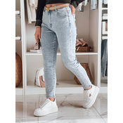 Spodnie damskie jeansowe slim fit SPARKLI niebieskie Dstreet
