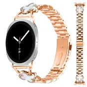 INF Zamenjava/Združljiv del - Kovinski pašček z deteljico iz rožnatega zlata za Samsung Galaxy Watch 8/8 Classic, (5000130026)