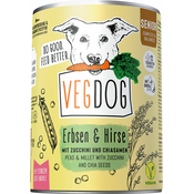 VEGDOG Mokra pasja hrana Senior - grah & proso - 400 g