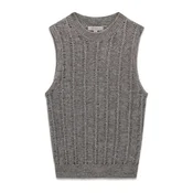 GUESS Top z naramnicami CECILIA siva/srebrna