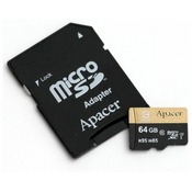 APACER UHS-I U3 MicroSDXC 64GB class 10+ad AP64GMCSX10U4-R