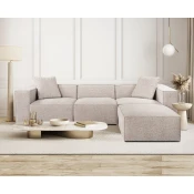Atelier del Sofa Ugaona garnitura Lora 193x65x303cm Siva