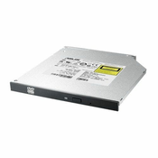 ASUS Zunanja optična enota ASUS SDRW-08U1MT DVD-RW, črna, notranja, hitro pisanje CD in DVD, podporni sistemi Windows