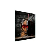 shumee Steklena deska za rezanje 45x52 Vino