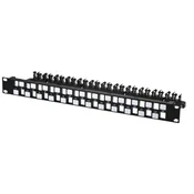 shumee Patch panel 24-port LAN Cat6a STP 1U za 19 rack, LVN127597