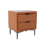 Homestar Nočna omarica LENA 50,5x41x54 cm, rjava cognac