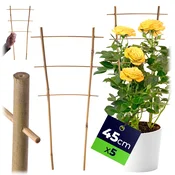 KADAX 5x bambusova opora za lestev za rože, rastline, zelenjavo in vzpenjavke, trojna 45 cm, (5000362650)