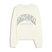 Bershka Pulover temno modra/off-bela