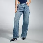 Straight fit farmerke