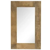 Vidaxl Ogledalo iz trdnega mangovega lesa 50x80 cm