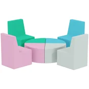 Homestar Set penastih blokov 8 kosov 150x150x50 cm večbarvno