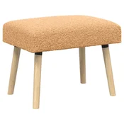 Vidaxl klop Enobarvno Bež 60 x 40 x 45 cm Bouclé