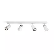 Lampa Philips Paisley Spot 4 x 10 W GU10 - Bela