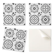 shumee Samolepilne vinilne stenske ploščice z geometrijskimi vzorci v kvadratih 20x20x20 cm