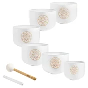 MEINL Sonic Energy Solfeggio Crystal Singing Bowl Set - Meinl