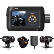 Secutek Dvokanalni sistem kamer za motorno kolo S2DL – Bluetooth, WiFi, GPS