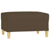 Vidaxl Stolček za noge rjavo 70x55x41 cm blago