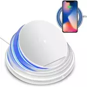 Slikonski zložljiv brezžični indukcijski polnilec 10W USB Qi Fast