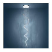 Eglo 390478 - LED viseči lestenec na kablu ALEMDINA 40xLED/2,1W/230V 2200/3000/4000K krom