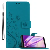Cadorabo CADORABO Huawei MATE 10 v klasična rožnata zlata - ovitek v cvetličnem dizajnu z magnetnim zapiranjem, stoječo funkcijo in režami za kartice, (20563508)