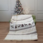 DEKORDOM Novogodišnje cebe Acrylic Winter Cream 150x200cm belo
