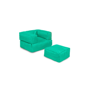 Hanah Home HANAH HOME Kids Single Seat Pouffe - Turquoise vrtna sedežna vreča, (21109032)