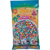 Hama Midi perle 207-90 mešanica 6 barv črtaste dvobarvne 1000 kosov