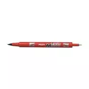 Marker za alkohol, 0,8/2 mm, dvostrani, PILOT Twin, crveni SCA-TM-R-BG