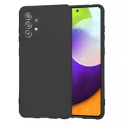 Silikonski ovitek Techsuit SoftFlex za Samsung Galaxy A52/Galaxy A52 5G/Galaxy A52s 5G - črn