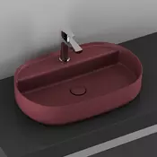 Infinity nadgradni lavabo 60cm rustik bordo