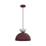Luster na sajli NEVIS 1xE27/15W/230V precnik 29 cm bordo