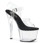 Pleaser Sky-308 Clr-Blk/Clr 38