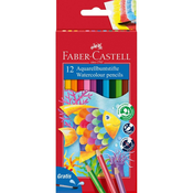 Barvice faber-castell akvarelne + čopič 1/12 FABER-CASTELL