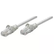 Intellinet Network Patch Cable, Cat5e, 7.5m, Grey, CCA, U/UTP, PVC, RJ45, Gold Plated Contacts, Snagless, Booted, Lifetime Warranty, Polybag