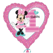 Minnie 1st Birthday-folija balon