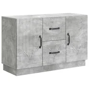 Vidaxl Strani šal Betonsko siva 89 x 34,5 x 57 cm Inženirski les