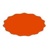 shumee Etiketa za kozarec 5,5x3 cm za marmelado 80 kosov, oranžna mat