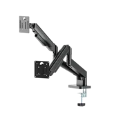 Gembird nosac za dva monitora MA-DA2-06, nosac za sto, 17 do 32, do 10 kg, crni