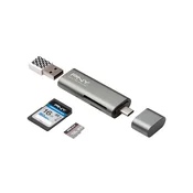 PNY R-TC-UA-3N1E01-RB card reader Metallic USB 3.0 (3.1 Gen 1) Type-C
