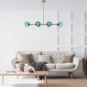 Opviq Luster Benek-15-14482, 103x40x74cm, IP20, Zlatno-plave boje
