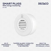 DELTACO SMART HOME WiFi Sirena, BIJELA