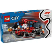 LEGO® City: F1® pit stop i osoblje, s Ferrarijem (60443)