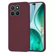 Silikonski ovitek Techsuit SoftFlex za Honor X8c - temno rdeč