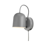 Nordlux - Stenska svetilka z USB ANGLE 1xGU10/25W/230V siva