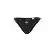 Calvin Klein Swimwear Bikini hlačke  črna / bela