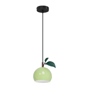 Viseci luster APPLE na kablu, 1xE27/15W/230V, zelena