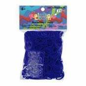 Rainbow Loom originalne prozirne gumice 600 komada tamnoplave od 6 godina