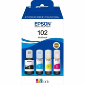 Epson EcoTank Crnilo 102 Multipack Crna, 4er-Pack, Rumena, Cian, Magenta C13T03R640